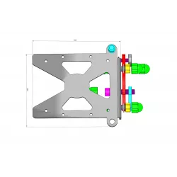Support de plaque latéral Access Design BMW R1200 NINE T SCRAMBLER