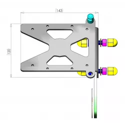 Support de plaque latéral Access Design Harley-Davidson DYNA LOW RIDER FXDL