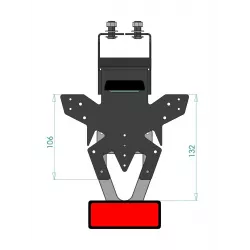 Support de plaque Access Design Kawasaki NINJA 1000 SX