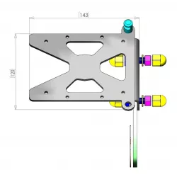 Support de plaque latéral Access Design Harley-Davidson Softail SLIM FLS 103