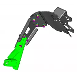 Support de plaque Access Design ras de roue Triumph Street Triple 675