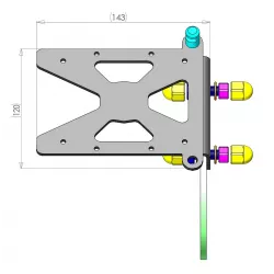 Support de plaque latéral Access Design Yamaha XV 950