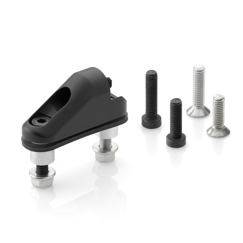 Kit de montage rétroviseur pour carénage - Anodisée noir Rizoma Kit de montage rétroviseur pour carénage - Anodisée noir Rizoma