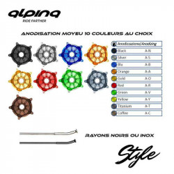 Rear wheel 4.25 x 18 Alpina Honda CRF1100L Africa Twin - Style Pack