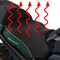 AKTIVKOMFORT Rider's Seat with Integrated Heater by Wunderlich for BMW R 1300 GS - high - gold-green picture 1