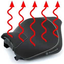 AKTIVKOMFORT rider's seat with integrated heater Wunderlich BMW R 1300 RT - low - black picture 1