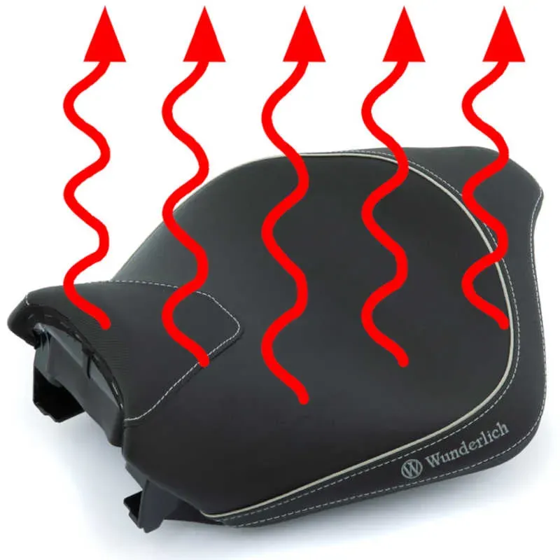 AKTIVKOMFORT rider's seat with integrated heater Wunderlich BMW R 1300 RT - low - black picture 1