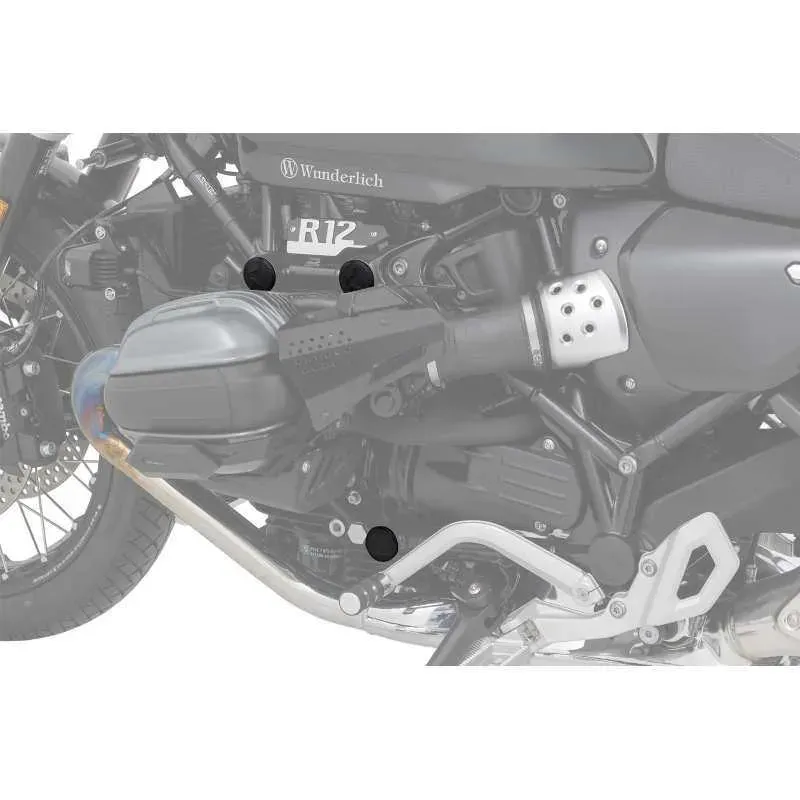 Wunderlich frame end cap set BMW R12, R12 GS & R12 NineT - 6 piece set picture 1