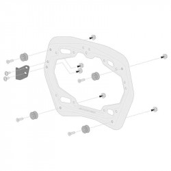 Suitcase kit TRAX ADV SW Motech Ducati Multistrada 1200 / 950 / V2 - black picture 6