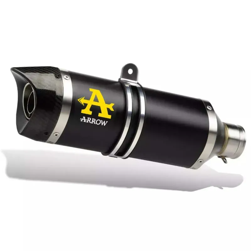 STREET THUNDER DARK Arrow approved muffler Yamaha MT-07 / Tracer 700 - aluminium picture 1
