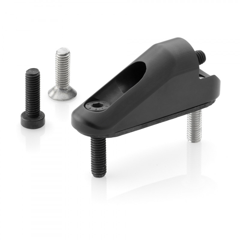 Kit de montage rétroviseur pour carénage - Anodisé noir Rizoma Kit de montage rétroviseur pour carénage - Anodisé noir Rizoma