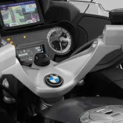 Handlebar risers 40mm Wunderlich BMW R 1200 & R 1250 RT - silver picture 1