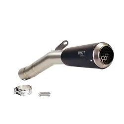 Unit Garage low exhaust BMW R 12, R 12 GS, R 12 NineT - stainless steel - black picture 3
