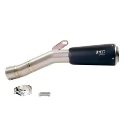 Silencieux bas Unit Garage BMW R 12 & R 12 NineT - acier inoxydable - noir image 2