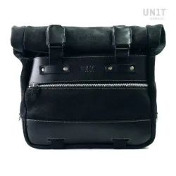 Set split leather panniers Cult Jet Black + frames Unit Garage Yamaha Ténéré 700 - 40/50 liters picture 3