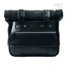Set split leather panniers Cult Jet Black + frames Unit Garage Yamaha Ténéré 700 - 40/50 liters picture 3
