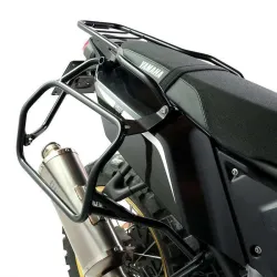 Set split leather panniers Cult Jet Black + frames Unit Garage Yamaha Ténéré 700 - 40/50 liters picture 6