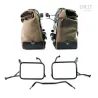 Set split leather panniers Cult Moss Grey + frames Unit Garage Yamaha Ténéré 700 - 40/50 liters picture 2