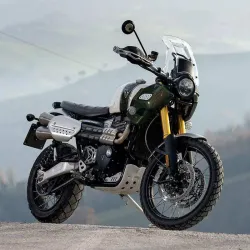Unit Garage exhaust Triumph Scrambler 1200 (2019-2023) - silver picture 2