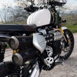 Unit Garage exhaust Triumph Scrambler 1200 (2019-2023) - black picture 1