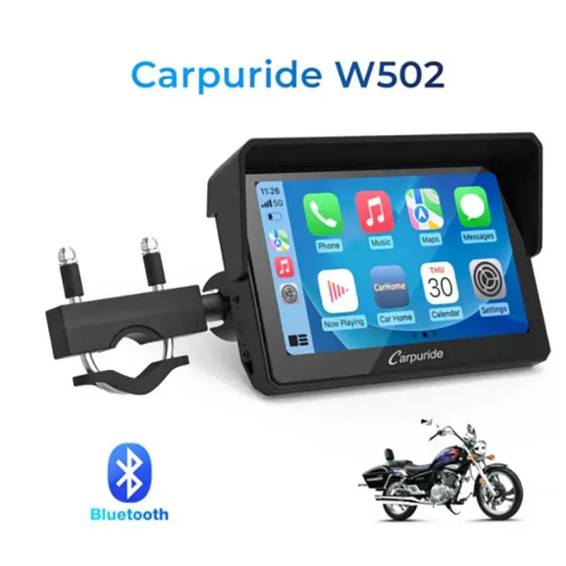 Carpuride W502 Wireless Portable Dual Bluetooth Waterproof IP67 Motorcycle Stereo picture 1