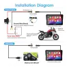 Carpuride W502 Pro Wireless Motorcycle Stereo with Optional TPMS | Dual Bluetooth Intercom, Compass & Barometer picture 11