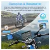 Carpuride W502 Pro Wireless Motorcycle Stereo | Dual Bluetooth Intercom, Compass & Barometer picture 7