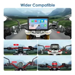 Carpuride W502S Pro | Universal Motorcycle CarPlay & Plug-and-Play BM05 Bracket picture 2