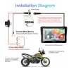 Carpuride W702 Wireless Portable Dual Bluetooth Waterproof IP67 Motorcycle Stereo picture 10