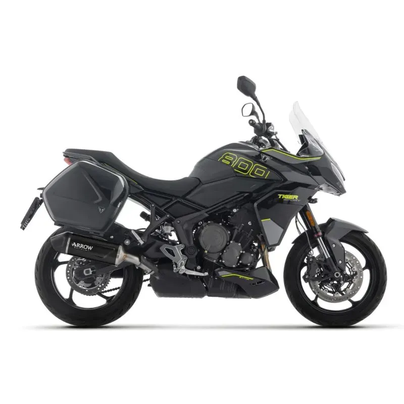 Silencieux homologué INDY RACE EVO DARK Arrow Triumph Tiger Sport 800 (2025+) - aluminium image 1