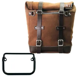 Set sacoche Scram Colorado Brown + support Unit Garage BMW R 18 - 22/30 litres image 1