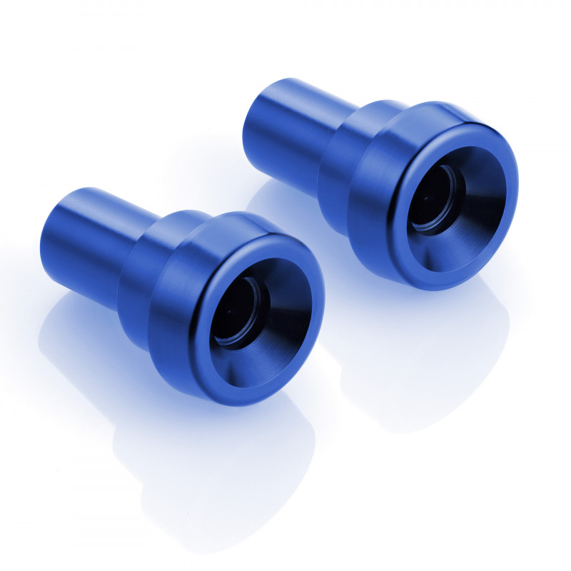 Kit de montage rétroviseur pour guidon - Anodisée Arctic bleu, Ø 32 mm Rizoma