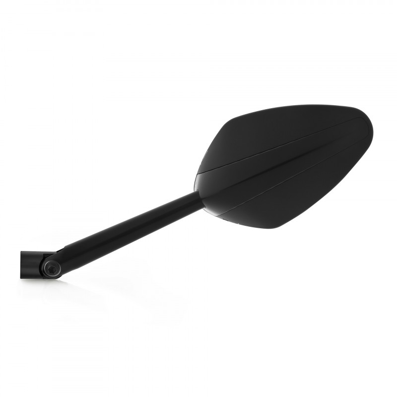Rétroviseur Veloce Sport - Anodisée noir, Bi-position Rizoma