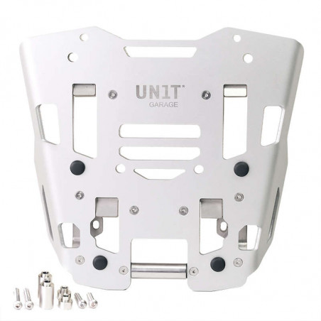 Genuine Unit Garage BMW R 1300 GS & ADV top case plate - silver picture 1