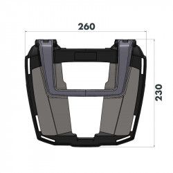 Support de top-case Easyrack Hepco&Becker BMW R 1300 GSA image 6