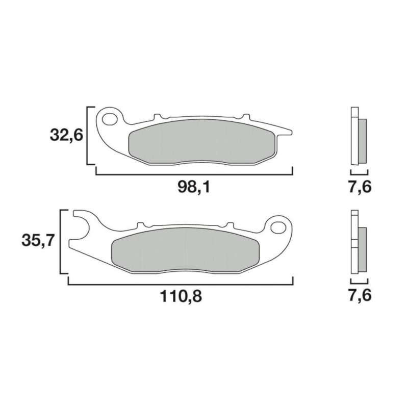 Brembo brake pad 07GR03CC picture 1 Brembo brake pad 07GR03CC picture 1
