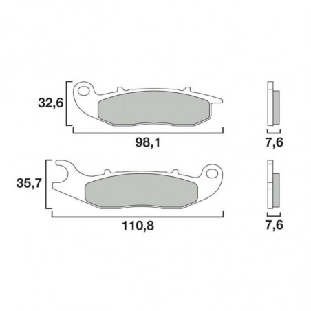 Brembo brake pad 07GR03CC picture 1