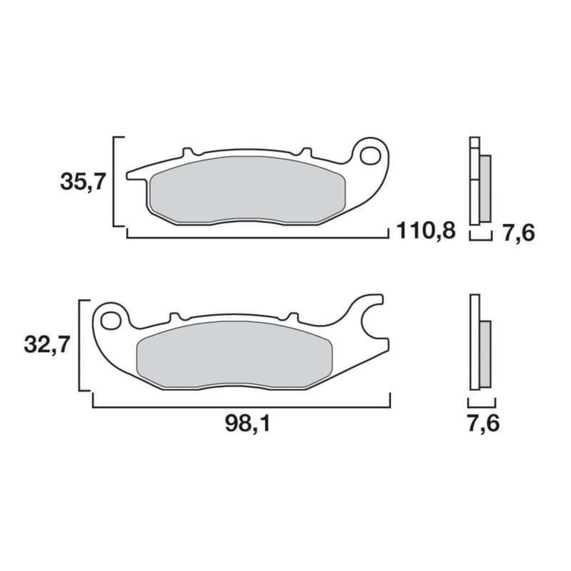 Brembo brake pad 07HO5606 picture 1 Brembo brake pad 07HO5606 picture 1