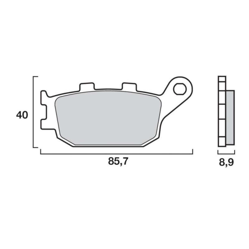 Brembo brake pads 07HO3607 picture 1 Brembo brake pads 07HO3607 picture 1