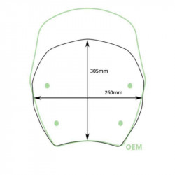 Windshield S with radar BMW R 1300 GS - silver picture 13