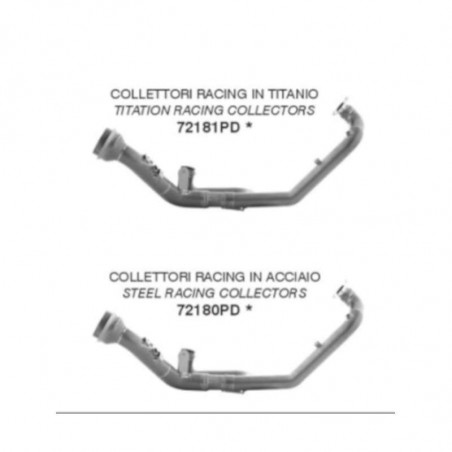 Arrow racing manifold KTM 1290 SUPER ADVENTURE S/R - titanium picture 1
