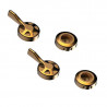 Réglettes de levier d'embrayage et de frein Evotech Performance - or image 2