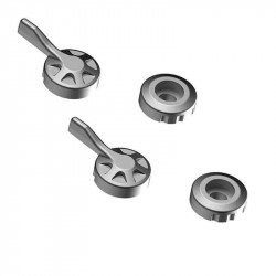 Réglettes de levier d'embrayage et de frein Evotech Performance - titane image 1