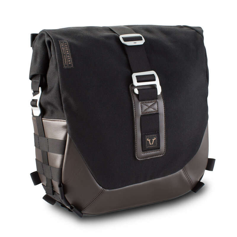 Valise LC2 SW Motech 13,5 litres noir/brun - droite image 1 Valise LC2 SW Motech 13,5 litres noir/brun - droite image 1