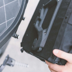 Valise LC1 SW Motech 9,8 litres noir/brun - droite image 3