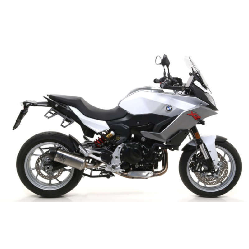 CARBON END CAP Arrow approved muffler BMW F 900 R & F 900 XR - titanium picture 1