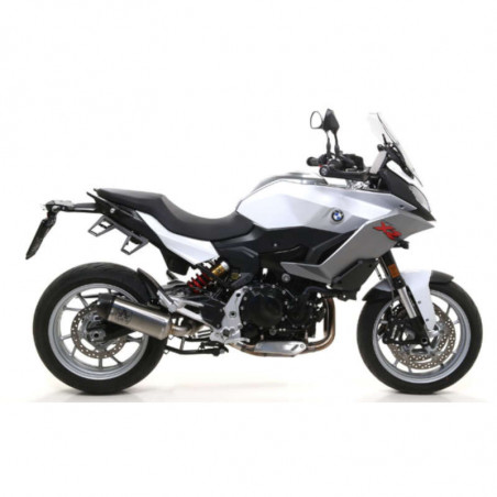 CARBON END CAP Arrow approved muffler BMW F 900 R & F 900 XR - titanium picture 1