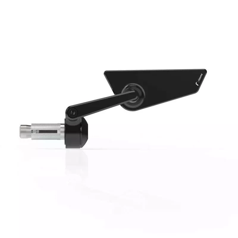 Cut-Edge rearview mirror - Black anodized, Right Rizoma
