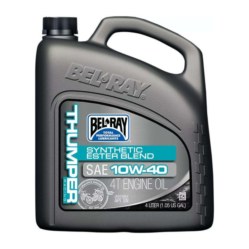 Huile moteur 4 temps Thumper® Racing multigrade ester synthétique Bel-Ray - 10W40 4L