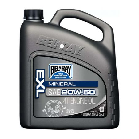 Huile moteur 4 temps EXL minérale Bel-Ray - 20W50 4L